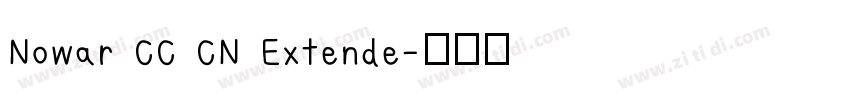 Nowar CC CN Extende字体转换